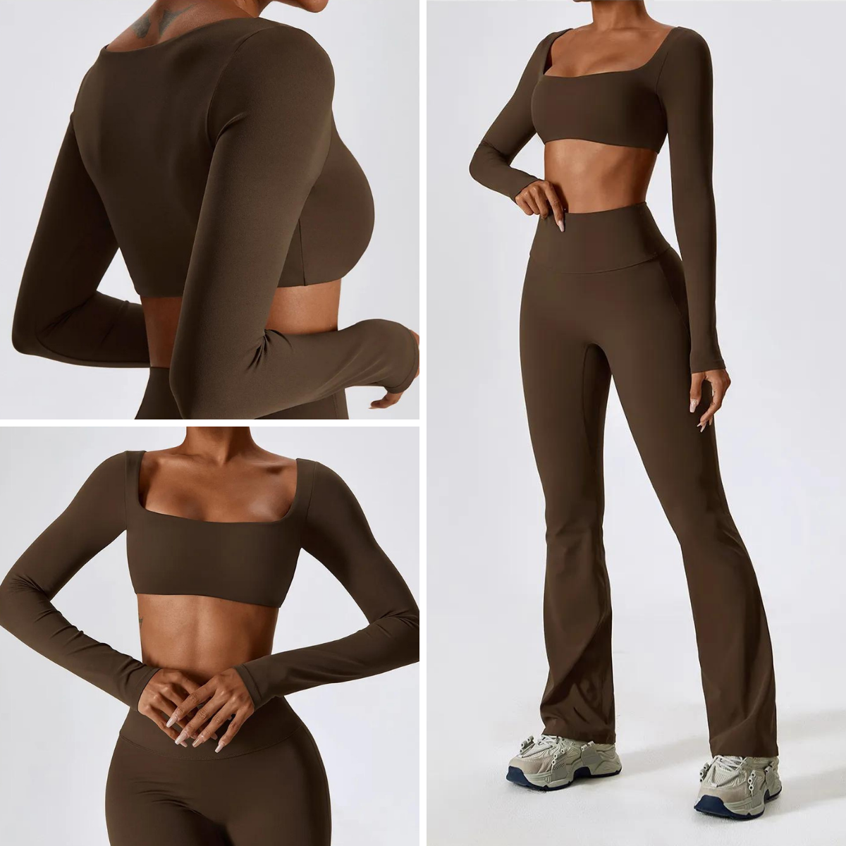 Tracy - Bruine Sportlegging en Sportbh