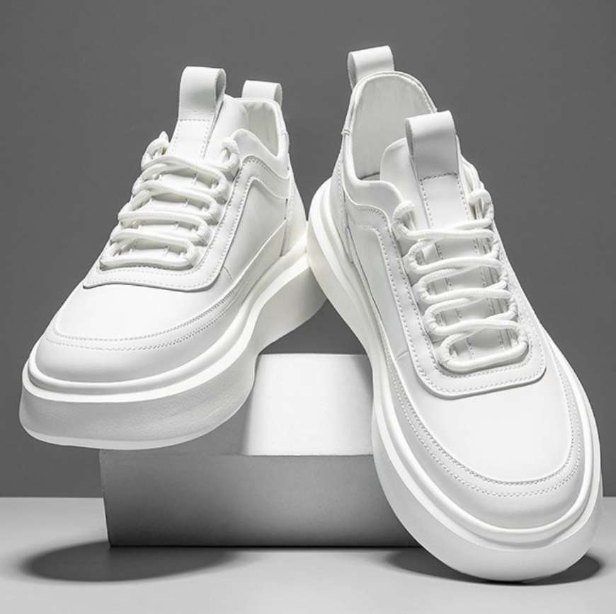 Max - Stijlvolle Witte Heren Sneakers