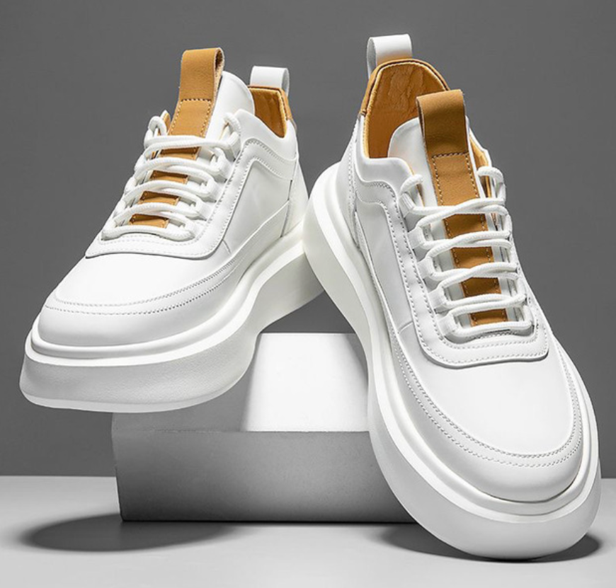 Max - Stijlvolle Witte Heren Sneakers