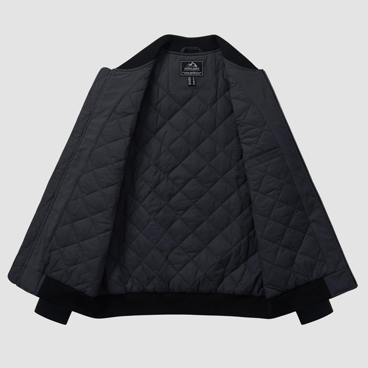 ArcticShield Herenbomber: Winterklaar, Winddicht & Gewatteerd Comfort