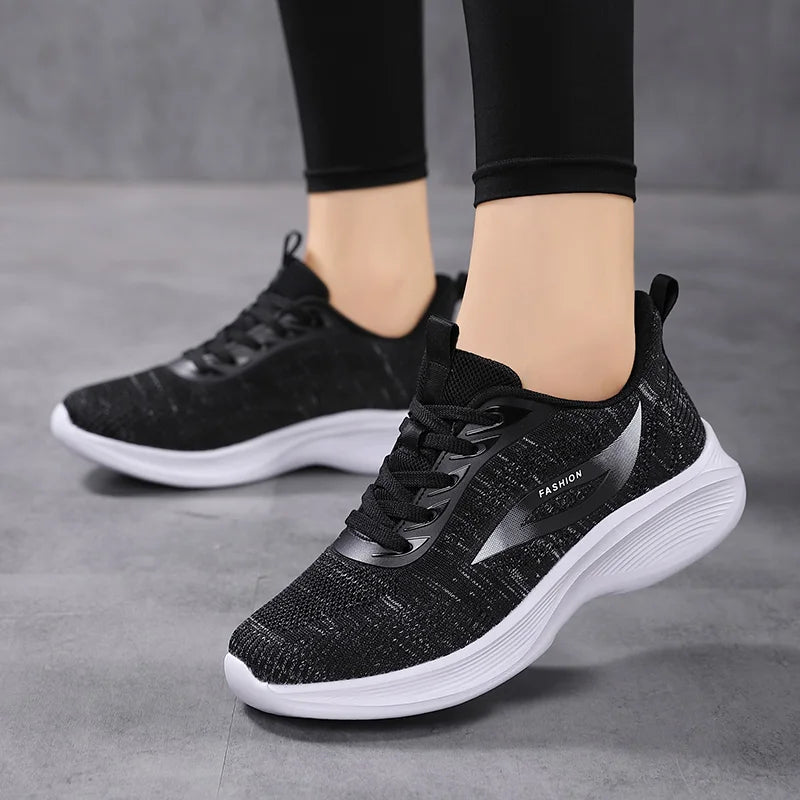 Orthopedische Zwart-Paarse Sneakers - Danae