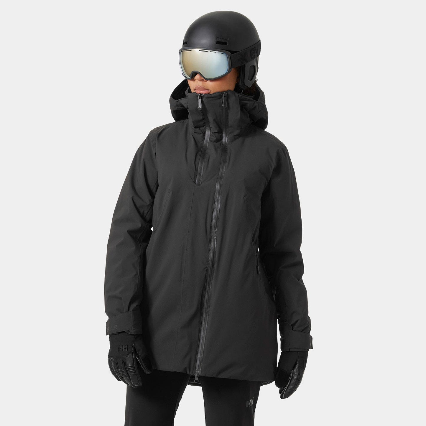 Eco-Chic Nora: Dames Geïsoleerde Lange Ski Jas – Stijlvol, Warm, Gerecycled