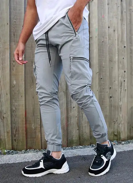 Hilary - Rode Casual Multi-Pocket Jogger