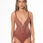 Mila - Zwarte Kanten V-Hals Bodysuit