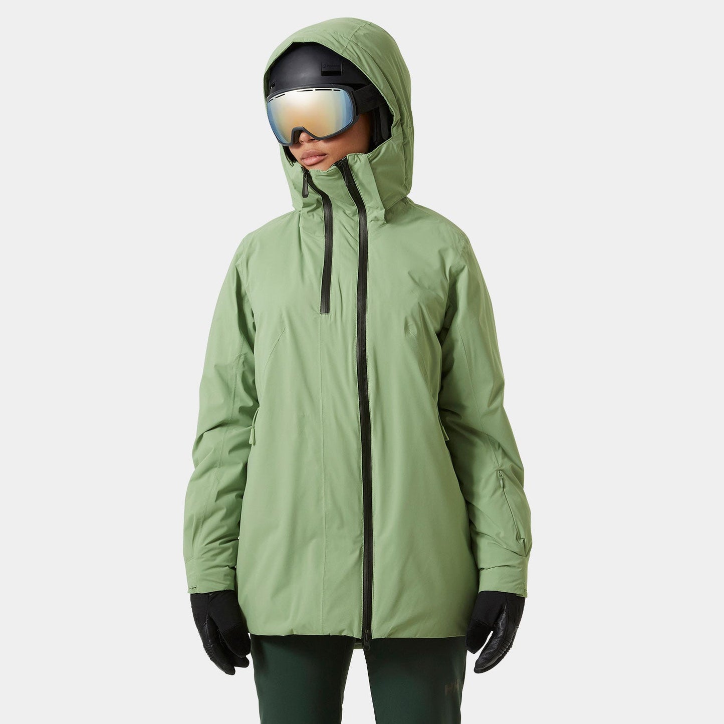 Eco-Chic Nora: Dames Geïsoleerde Lange Ski Jas – Stijlvol, Warm, Gerecycled