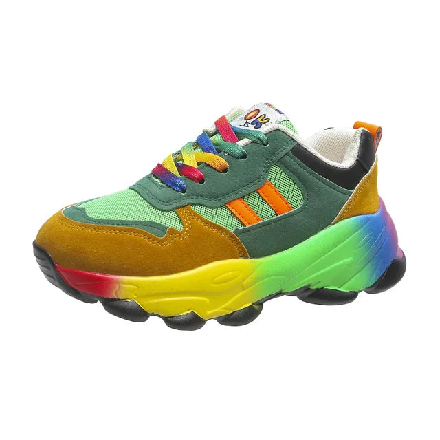 Blauwe Regenboog Sneaker - Jade