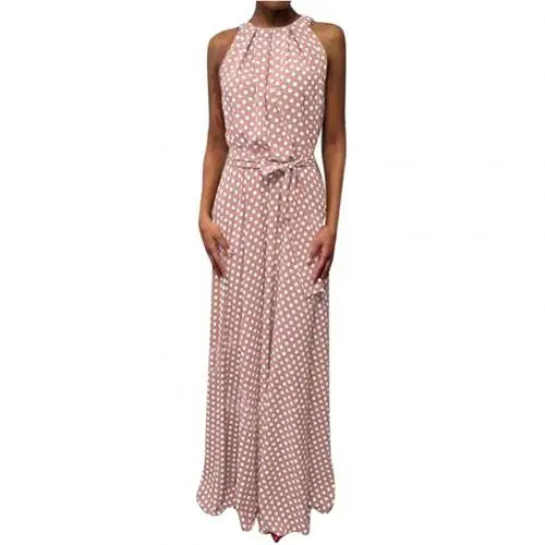 Zwarte Dot Maxi-Jurk - Julia