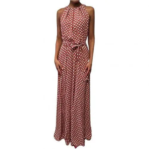 Zwarte Dot Maxi-Jurk - Julia