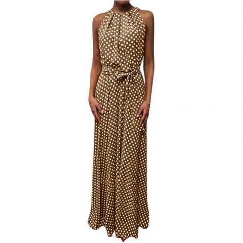 Zwarte Dot Maxi-Jurk - Julia