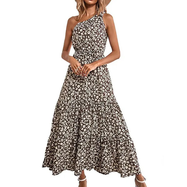 Zwarte Dot Maxi-Jurk - Julia