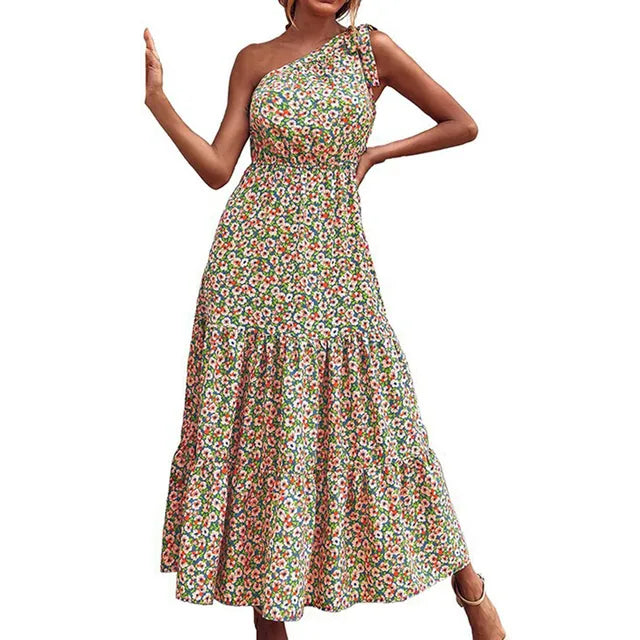 Zwarte Dot Maxi-Jurk - Julia