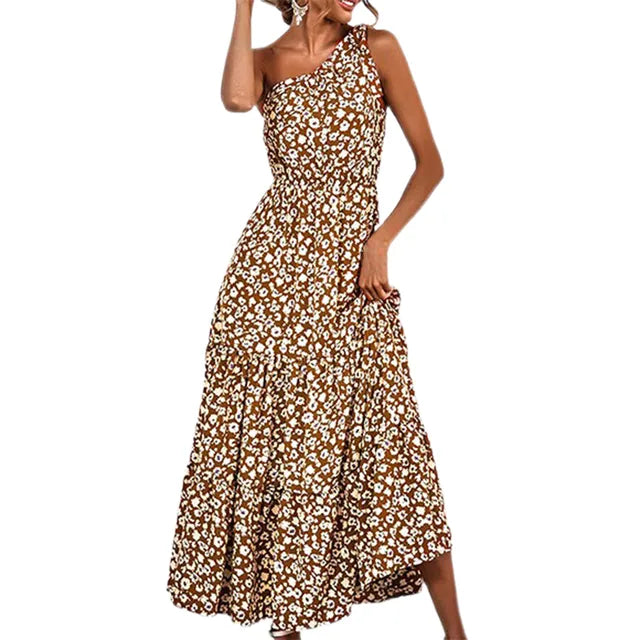 Zwarte Dot Maxi-Jurk - Julia