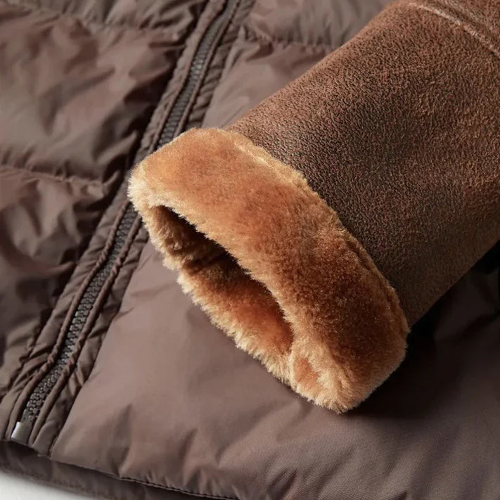 Dan Anthony Deluxe: Ultrawarme, Lichtgewicht Winterdonsjas met Sherpa Fleece