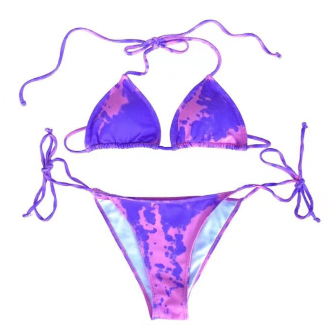 Aurora - Betoverende Blauw-Paarse Verkleurende Bikini