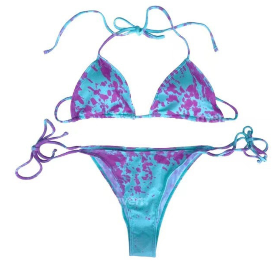 Aurora - Betoverende Blauw-Paarse Verkleurende Bikini