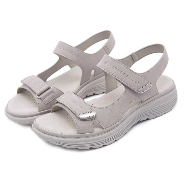 Cindie - Beige Orthopedische Sport Sandalen