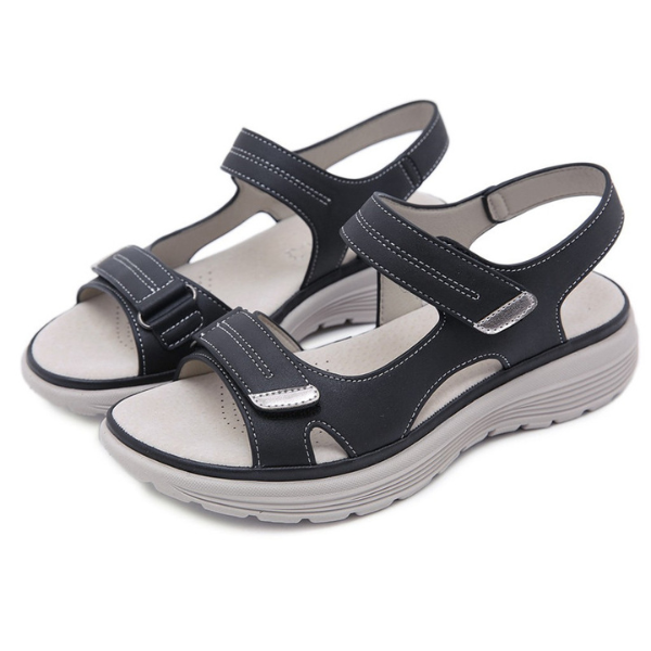 Cindie - Beige Orthopedische Sport Sandalen