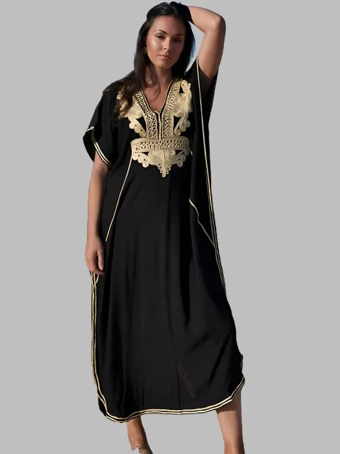 Zwarte Elegante Kaftan - Sophia