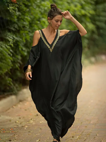 Zwarte Elegante Kaftan - Sophia