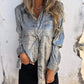 Blauw Langarm Shirt - Emma