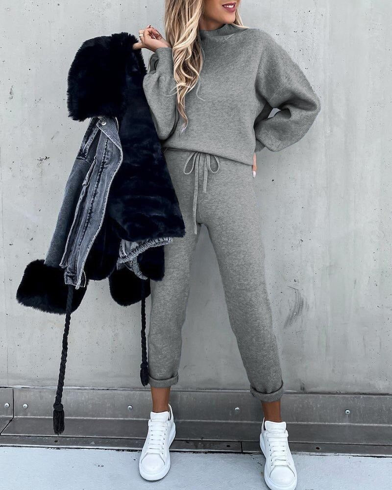 Chic Comfort Tracksuit: Ideaal voor Thuis & Buiten - Lente Must-Have!