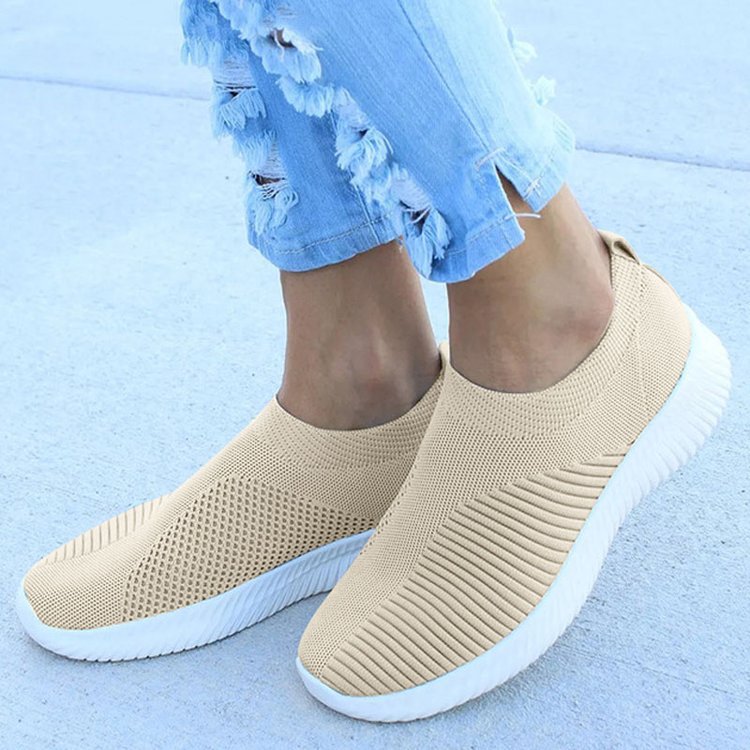 Ava - Roze Slip-on Mesh Sneakers