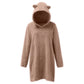 Teddy Omhelzing Hoodie: Knusse Fleece Warmte met Speelse Oren