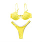 Maya - Blauwe Bandage Braziliaanse Bikini Zonder Vulling