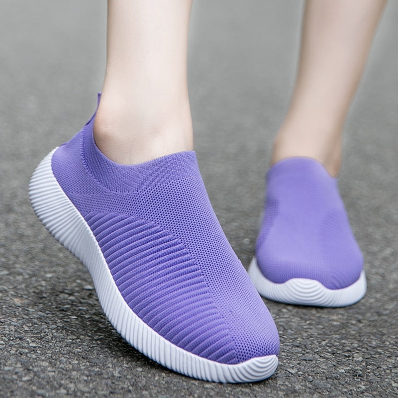 Ava - Roze Slip-on Mesh Sneakers