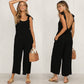 Ivy - Legergroene Mouwloze Jumpsuit