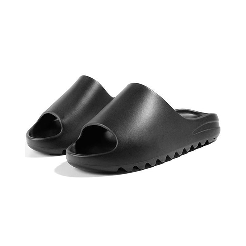 Nina - Zwarte Mocca Schuifslippers