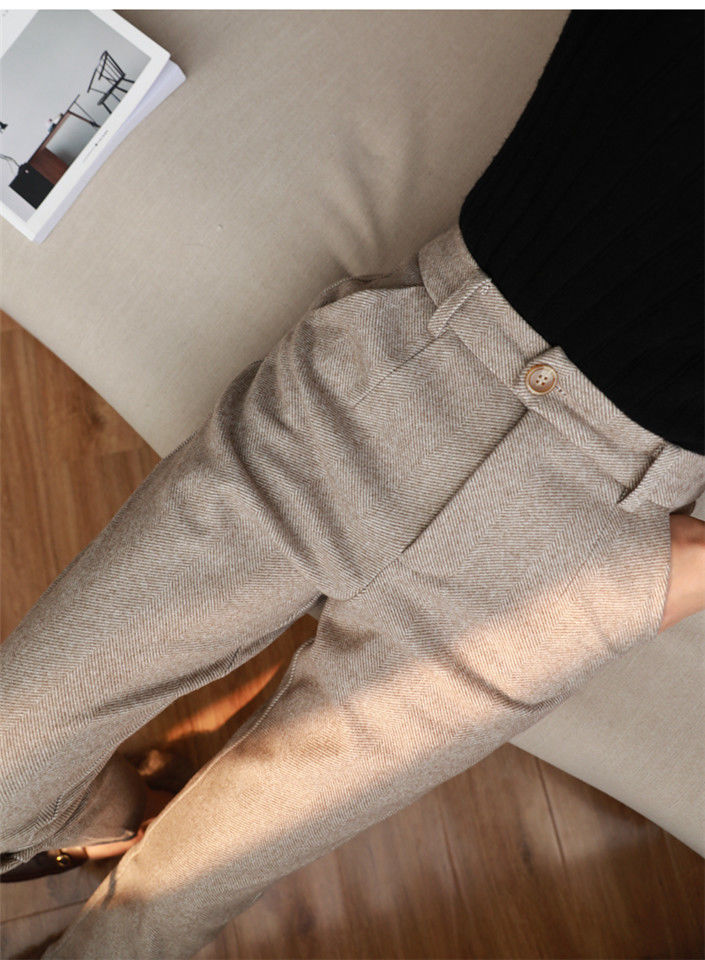 Chique Hoge Taille Pencil Broek met Rits - Elegant & Comfortabel