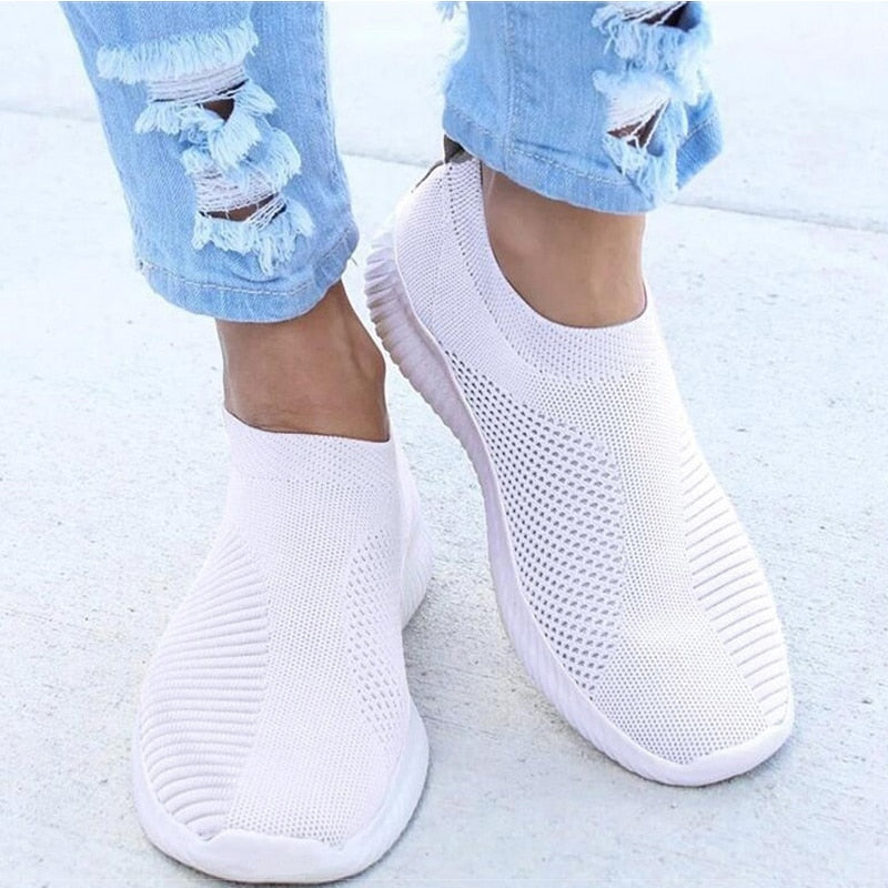 Ava - Roze Slip-on Mesh Sneakers