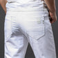 Tobey - Witte Stretch Denim Broek