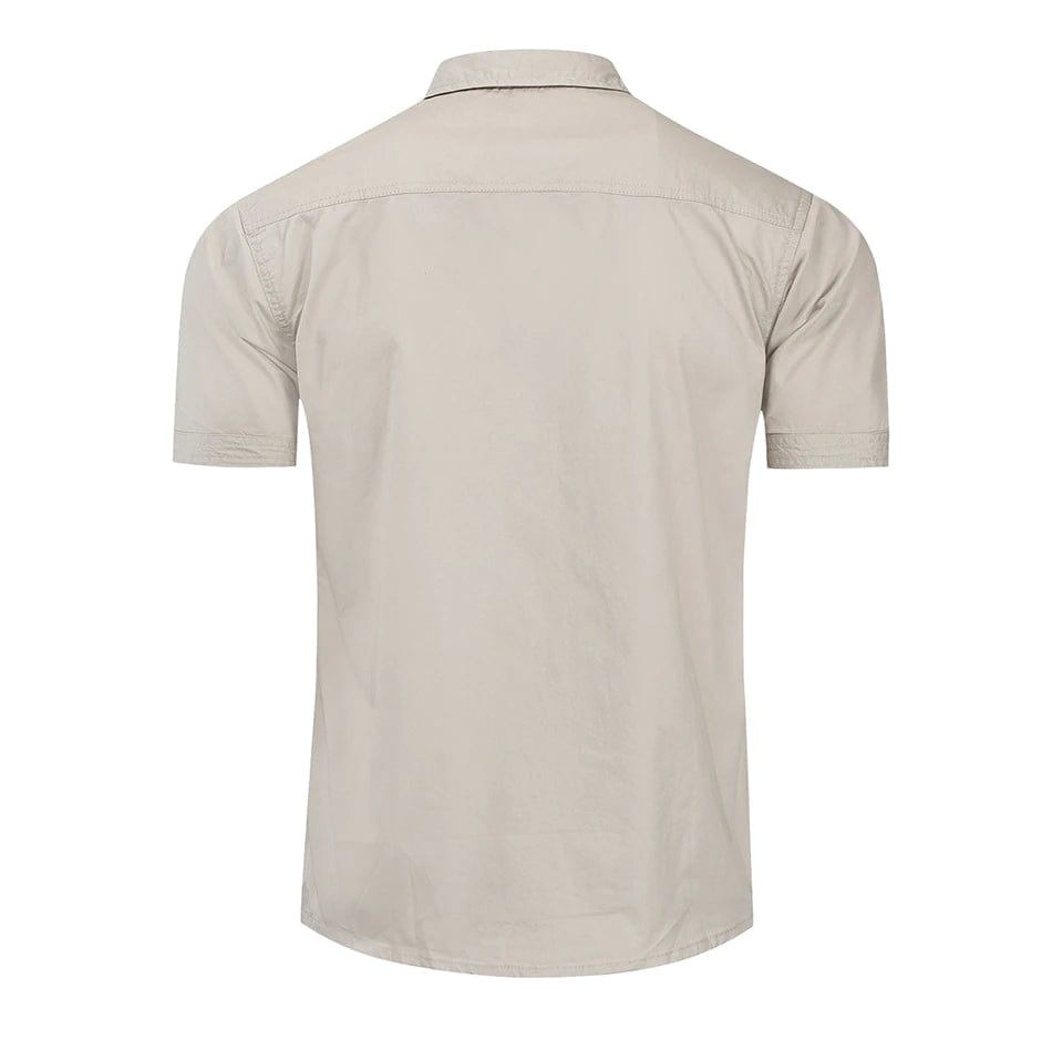 VersaStyle Katoenmix Cargo Shirt: Comfort Ontmoet Klasse