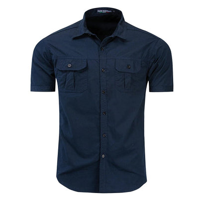 VersaStyle Katoenmix Cargo Shirt: Comfort Ontmoet Klasse