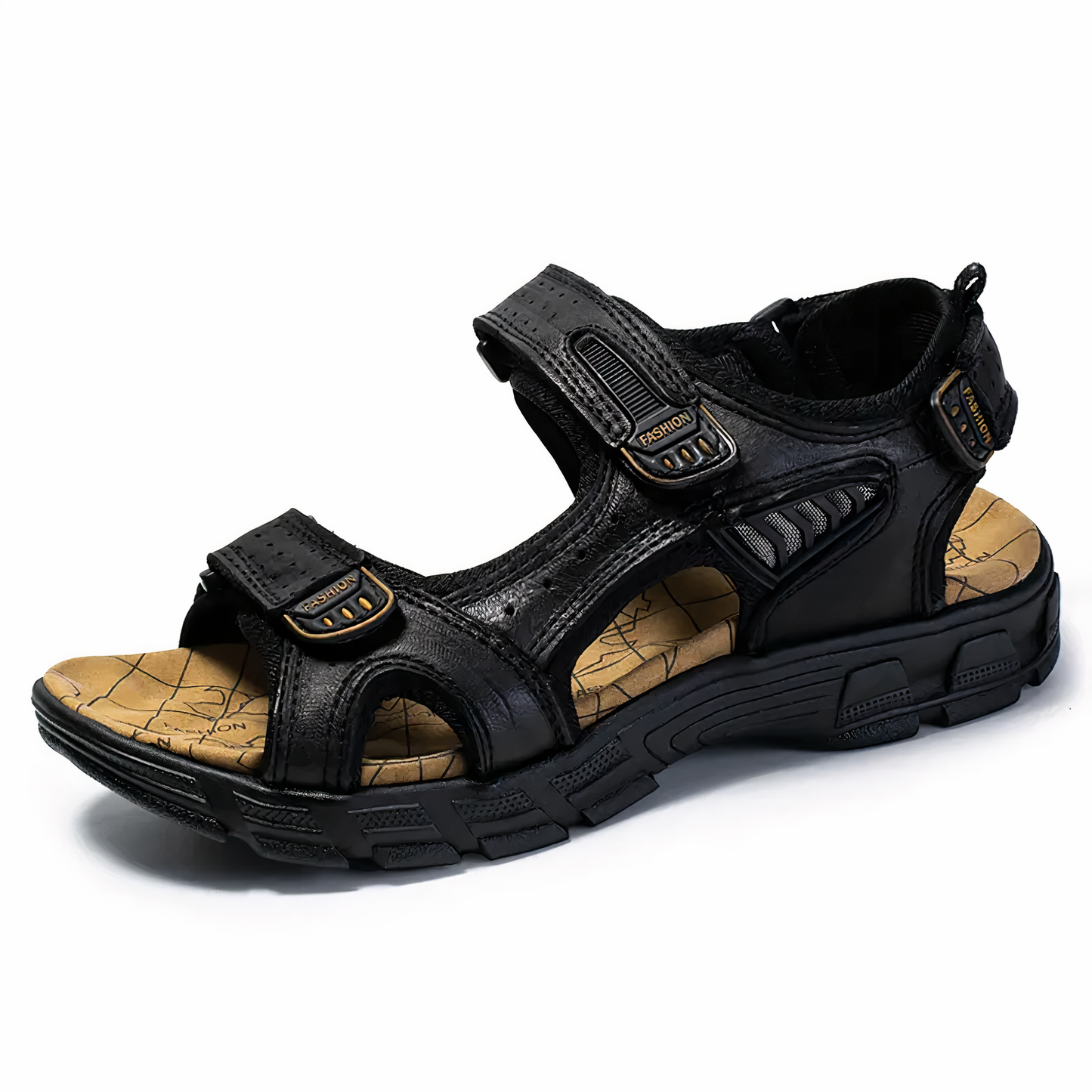 Zwarte Orthopedische Sandalen - Woody