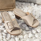 Bella - Beige Comfort Sandalen