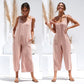 Ivy - Legergroene Mouwloze Jumpsuit