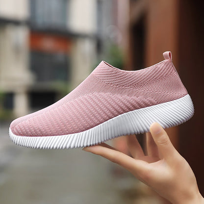 Ava - Roze Slip-on Mesh Sneakers