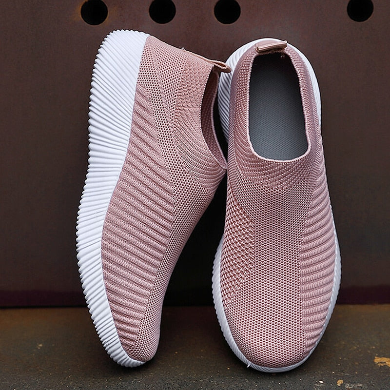 Ava - Roze Slip-on Mesh Sneakers