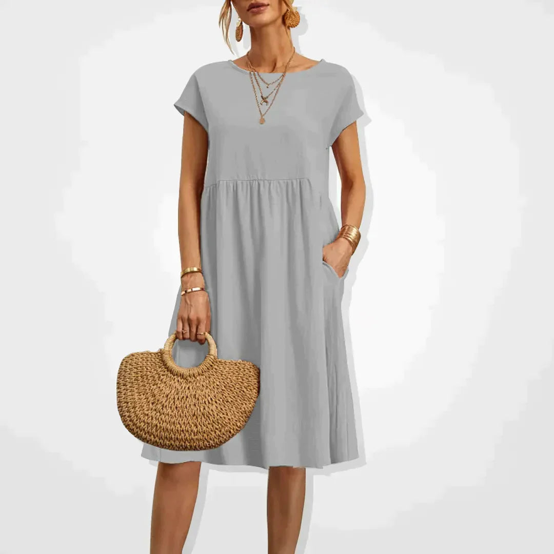 Skylar's Zomerse Witte Maxi Jurk