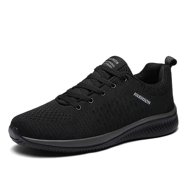 Zwarte Mesh Trainers - Sam