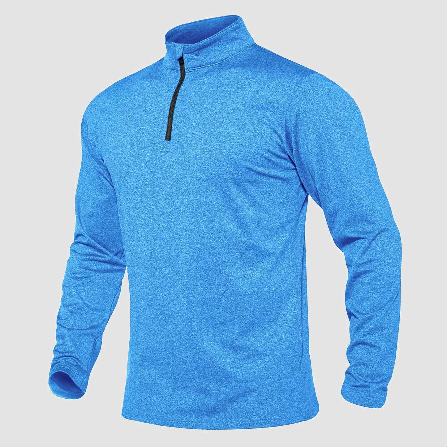 Winter-Ready Heren Hardloopshirt: 1/4 Rits, Lange Mouw & Fleece