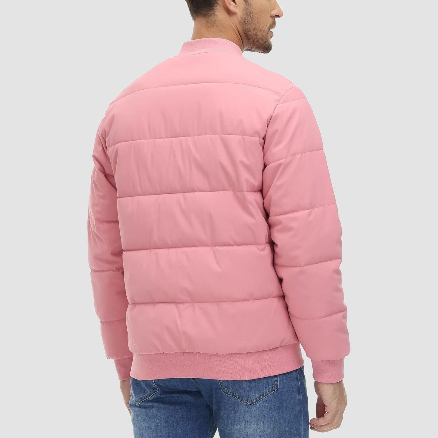 Cozy-Quilt Heren Winter Bomber: Lichtgewicht, Winddicht & Stijlvol