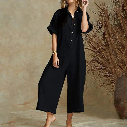 Quincey - Witte Elegante Casual Jumpsuit