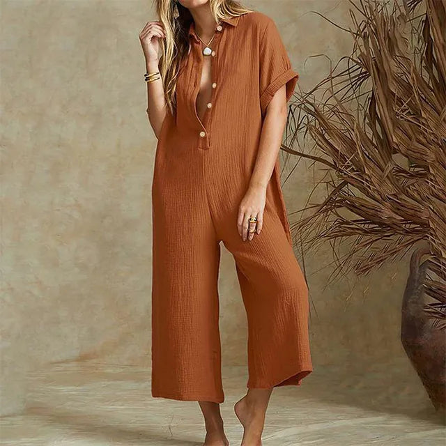 Quincey - Witte Elegante Casual Jumpsuit