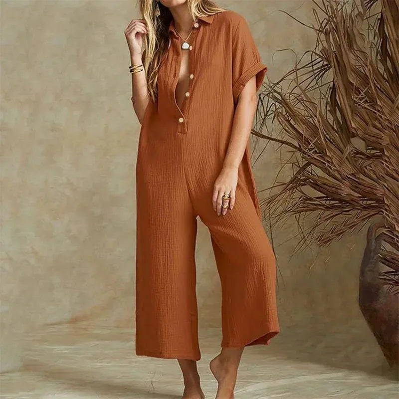 Quincey - Witte Elegante Casual Jumpsuit