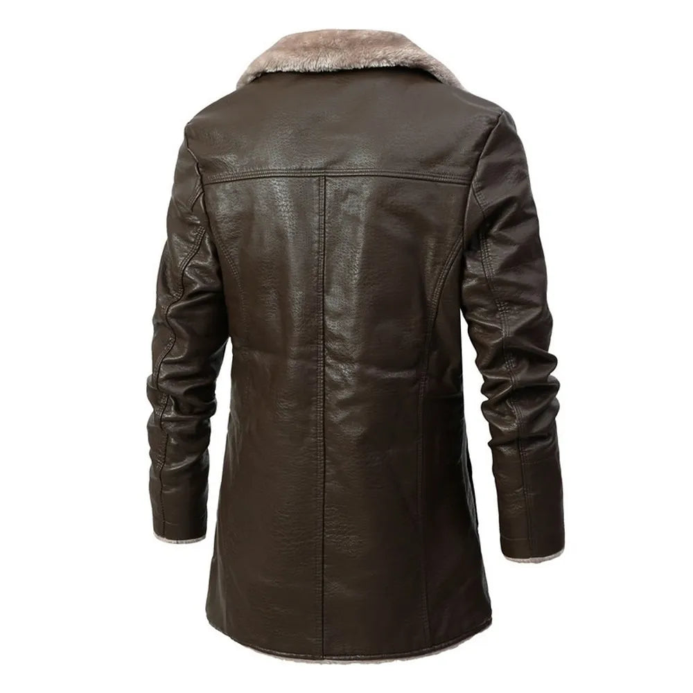 Ontdek Tijdloze Elegantie met Onze Luxe Leren Winterjassen