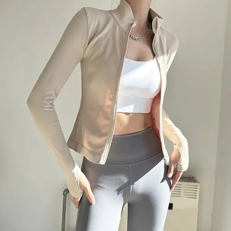 Angela - Roze Slim Fit Sportjas